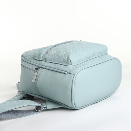 Women's backpack on lightning, blue color-3