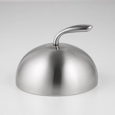 Stainless steel cover, 20 × 20 × 14 cm, round
