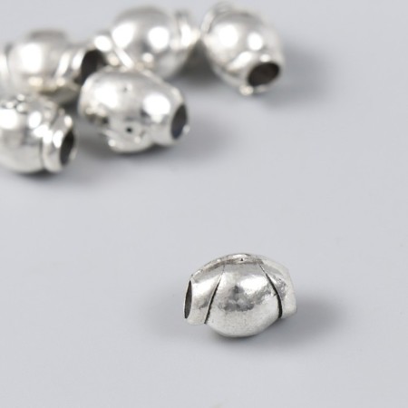 Busina for creativity Metal "dog" silver 1x1.4 cm-1