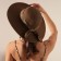 Women's hat Minaku "Leopard" Brown color, rr 56-58