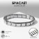 Bracelet male "steel" severity, color silver