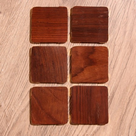 Hot stands (set 6 pcs) 10x6.5x7 cm, wooden wood-2