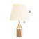 Table lamp "Jeannet" 1x40W E27+LED backlight gold 24x24x41.5cm