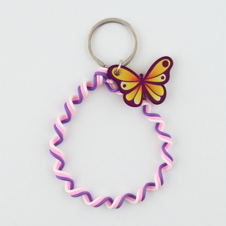 Key keychain children's cord "The brightest" 15 x 6 cm-4