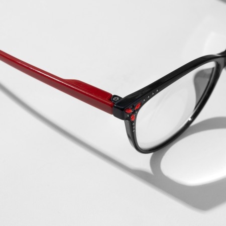 Glasses GA0447 (color: C2 black, red; diopter: +2; tint: no)-3