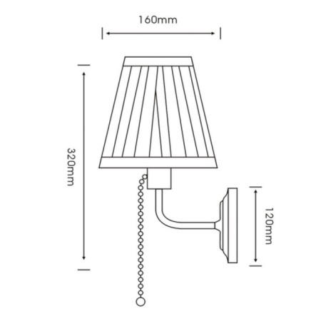 Sconces Arte Lamp Marriot A5039AP-1CC, E27, 60 W, 16x23x32 cm, chrome-1