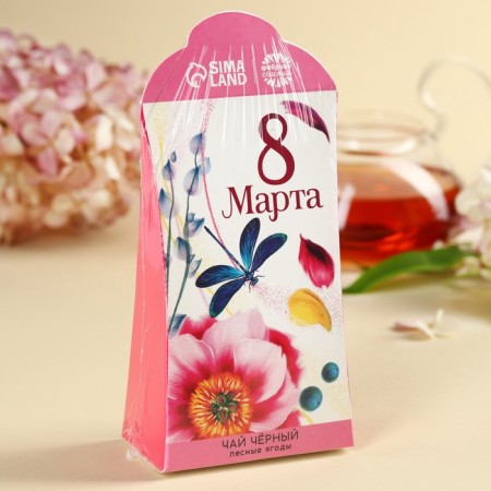 Black tea "March 8" in a mold box, 50 g.-5