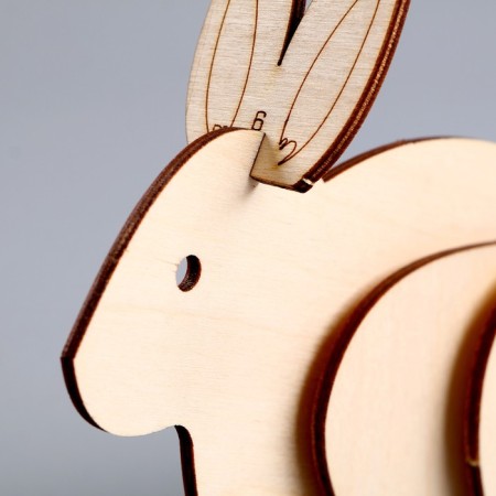 3D puzzle "Young genius: collect a rabbit"-3