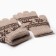 Single -layer woolen gloves, beige color, size m