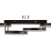 Causteen with PDU 1502/4 LED 160W 3000-6000k Dimmer Coffee 98x30x17 cm Bayerlux