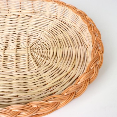 Bakery with a lid of oval rod, 30x40khn18 cm, willow-2