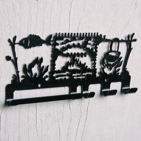 Snow -bombers "Fish at the stake" 210x140mm.-1