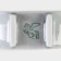 Porcelain-porcelain ring "Watercolor", color light gray