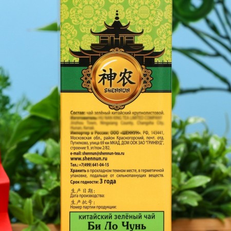 Green large -leaf tea Shennun, Biu Lo Chun, 100 g-2
