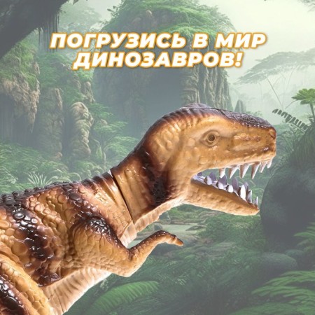 Dinosaur "Rex" works on batteries, light and sound effects, mixtures-4