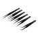 A set of tundra tweezers, antistatic, stainless steel, 6 pcs.