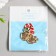 Decor for creativity Metal "Gift" enamel, rhinestones 2.5x1.8 cm