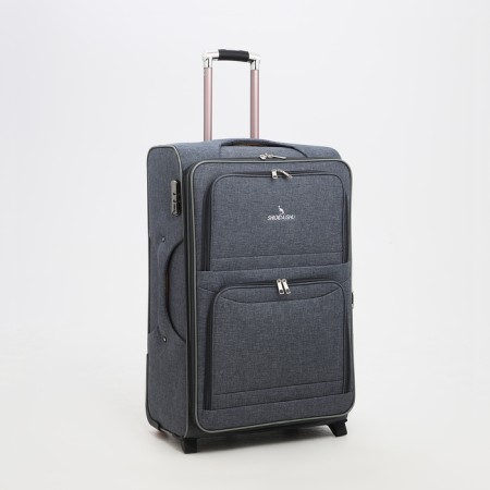 Big suitcase 28 ", lightning department, code castle, 3 wheels, 2 outer pockets, color gray color-1