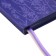 Set gift Escalada Diary A5 120 sheets, soft cover of artificial leather, foil embossing, pancake embossing, block 70 g/m2, lilac + pen + pen.