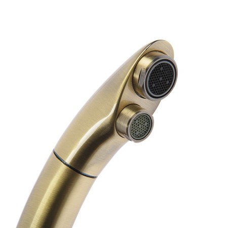 ACCOONA A5179C-7 kitchen mixer, with output for drinking water, brass, bronze-2