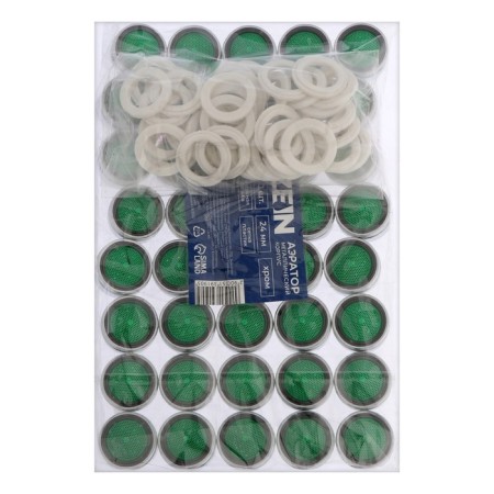 Zein aerator, outer thread, d = 24 mm, plastic grid, metal case, chromium color-6