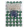 Zein aerator, outer thread, d = 24 mm, plastic grid, metal case, chromium color