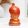 Figure "Snake with the crown" red with gilding, 7cm