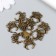 Decor for creativity Metal "Spider" set 10 pcs bronze 1.8x1.8 cm