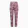Female trousers with print, pink color with black pattern, size 50