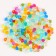 Crystals are plastic decorative, set of 120 g, size 1 pc. - 1 × 1.2 cm, color mix