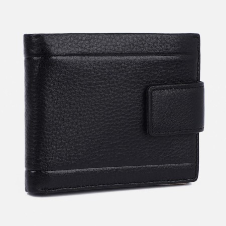 Male purse on a magnet, black color