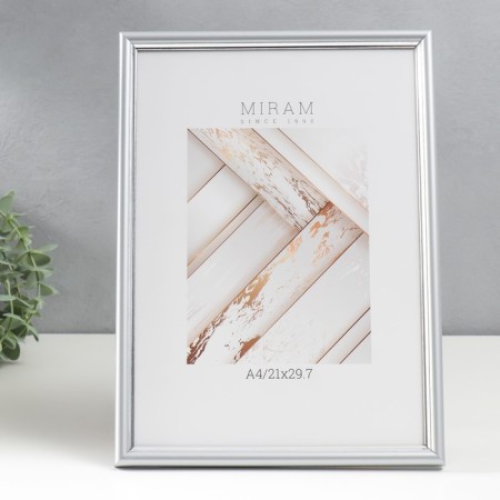 Photo frame Plastic "Mira" 21x30 cm, 421 silver (plastic screen)-5