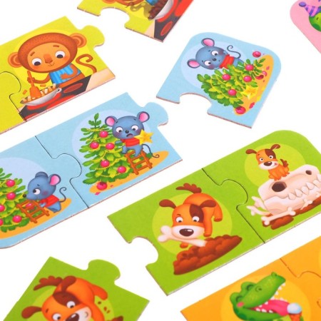 Smart puzzles - chains "Funny stories", 24 details-2