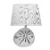Highway lamp "Zara" E14 40W white silver 25.5x18x35cm