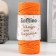 Knitting cord 100% cotton, width 3mm 25m 80g "orange" 4.5x4.5x10 cm
