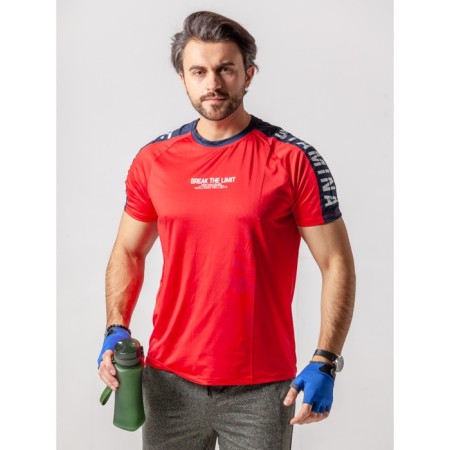 Sports T -shirt male ise, size 52, red color-9