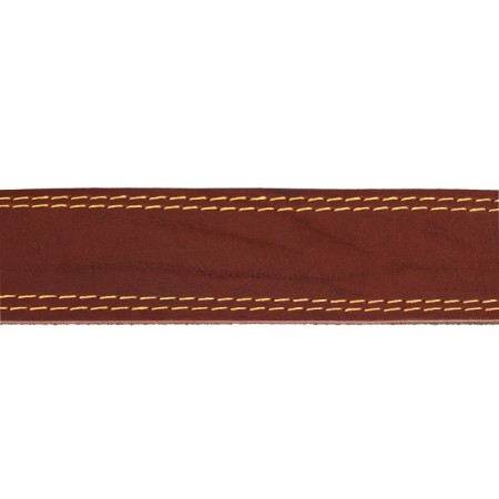 Collar combined leather/tarpaulin, 83 x 4.5 cm, Osh 50-70 cm, brown-4