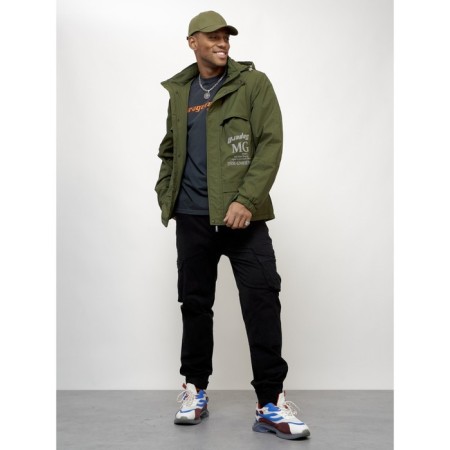 Sports male jacket, size 56, khaki color-7