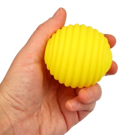 A set of developing tactile balls “Lysenok Lelik”, with a squeak, 3 pcs, crumb I-10
