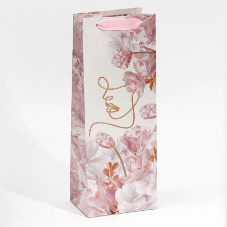 Gift package for a bottle, packaging, "tenderness", 13 x 36 x 10 cm-2