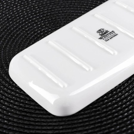 Porcelain rectangular porcelain Wilmax, 19 × 10 cm, white color-4