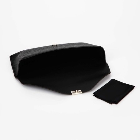Case for glasses on the button, black color-2