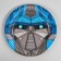 Disposable paper plate "Robot", 18 cm