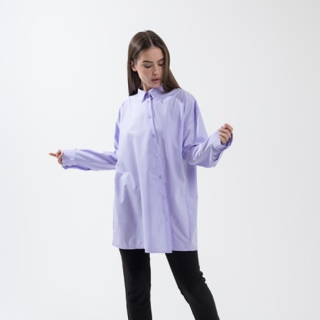 SL shirt, slanting bar, 42-44, lavender-4