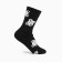 Women's socks "bears", black color, size 23-25