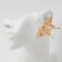 Earrings Metal "Butterfly" openwork, color gold