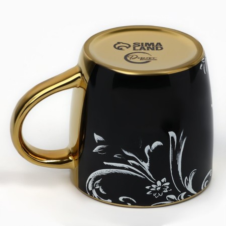 Ceramic mug Men’s Power, 300 ml, black color-2