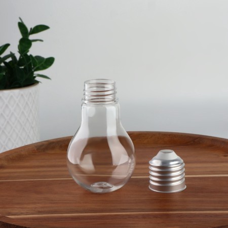 A bottle for storage "Light bulb", 80 ml, silver/transparent color-3