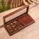 Board game 3V1 (domino + crossbreaks + cubes) 23x10.5x3.5 cm, tree shisham