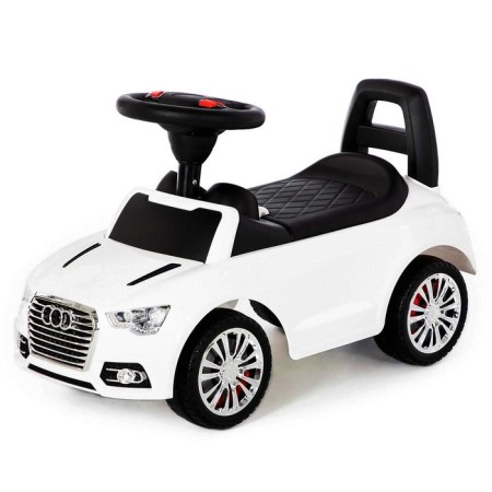 Supercar roller skate car No. 2 with a sound signal, white color